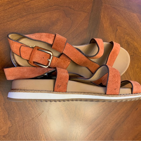 Sofft Fairbrook Sunset Orange Sandals size 7.5 - Picture 3 of 7